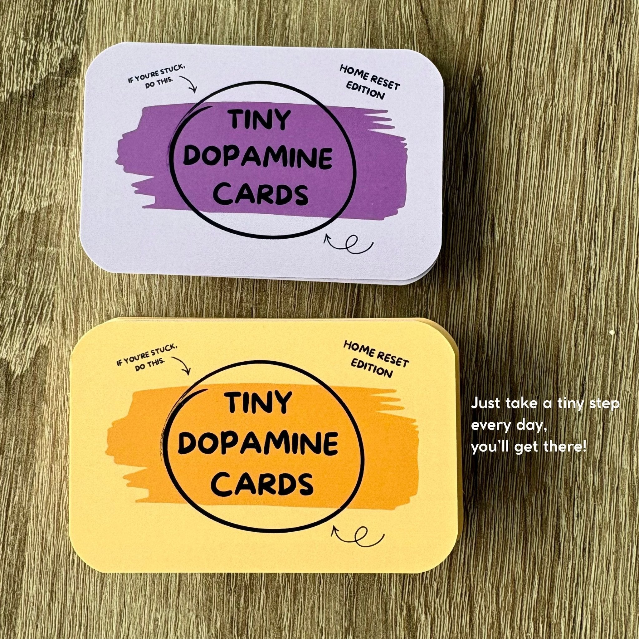 Tiny Dopamine Cards – Home Reset Deck - Tiny Dopamine - ADHD Task Cards for Overwhelm & Motivation | Daily Reset Tool | Get Unstuck | Self Care Cards | Mental Health Gift