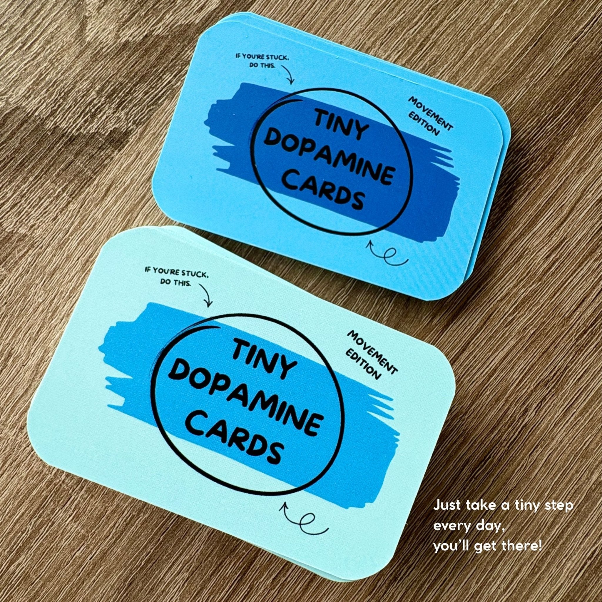Tiny Dopamine Cards – Movement Deck - ADHD Task Cards for Overwhelm & Motivation | Daily Reset Tool | Mental Health Gift