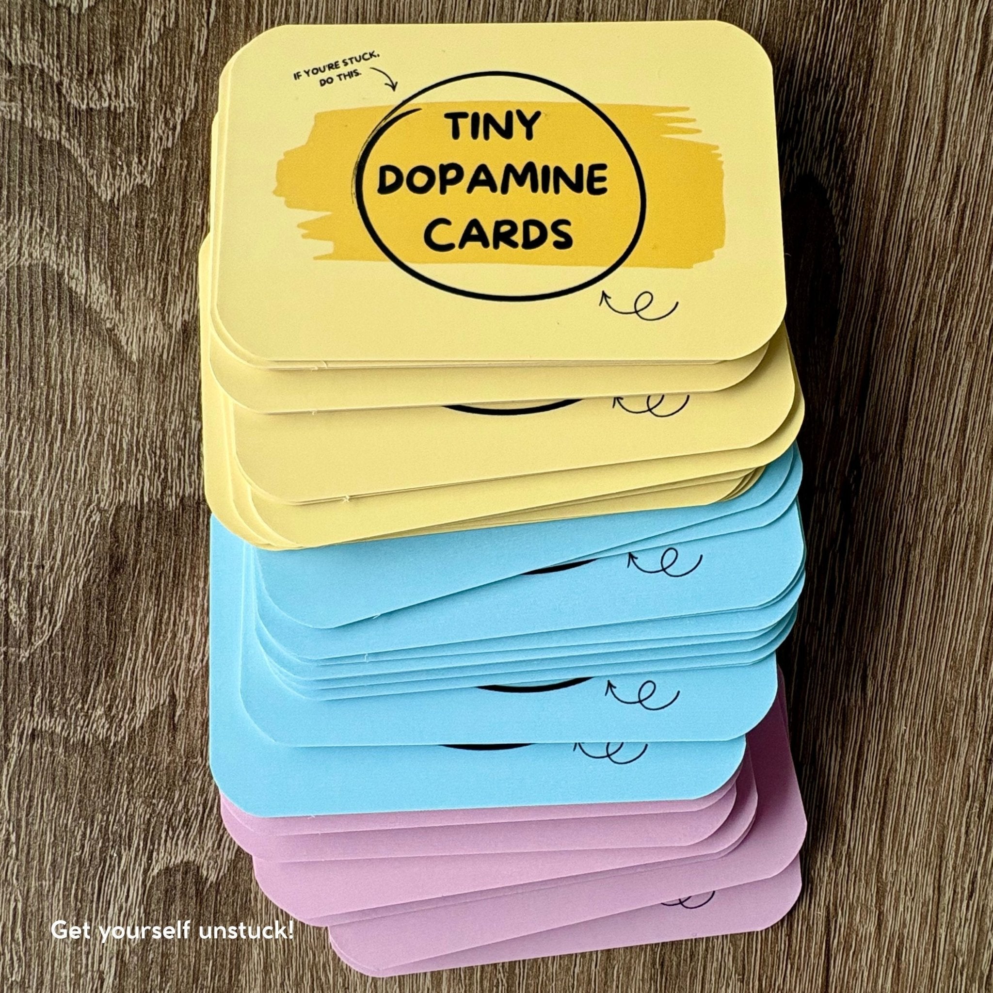 Tiny Dopamine Cards – Original Reset Deck - Tiny Dopamine - ADHD Task Cards for Overwhelm & Motivation | Daily Reset Tool | Get Unstuck | Self Care Cards | Mental Health Gift