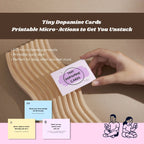 Tiny Dopamine Cards – Printable Original Reset Deck - Tiny Dopamine - ADHD Task Cards for Overwhelm & Motivation | Daily Reset Tool | Get Unstuck | Self Care Cards | Mental Health Gift